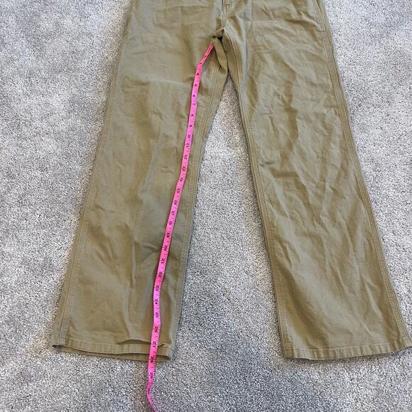 Carhartt Women's Khaki Tan Workpant Cargo Pants Bootcut Size 16 - Picture 4 of 11